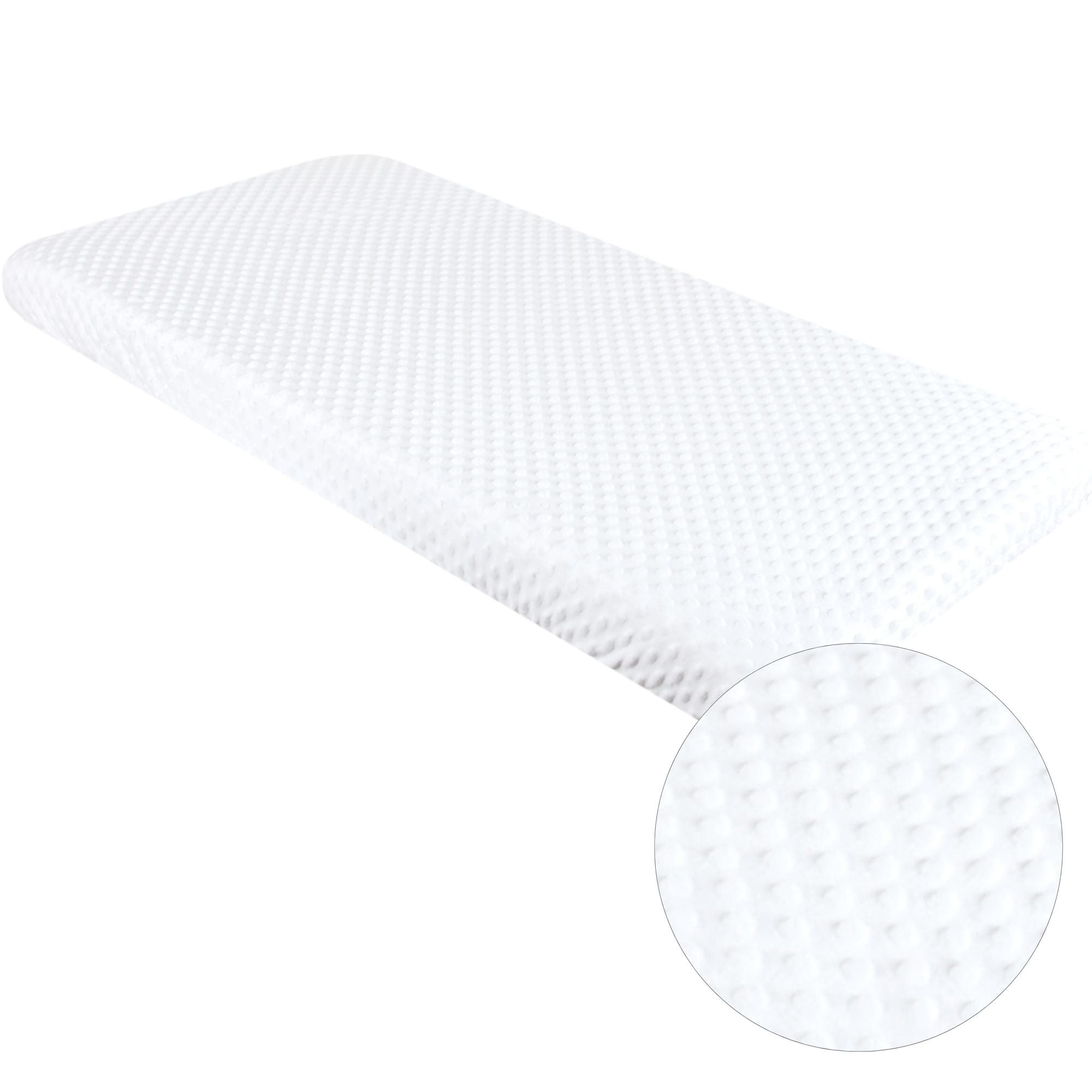 BABYLUX Spannbettlaken für Babybett Kinderbett MINKY 70x140cm Weiß