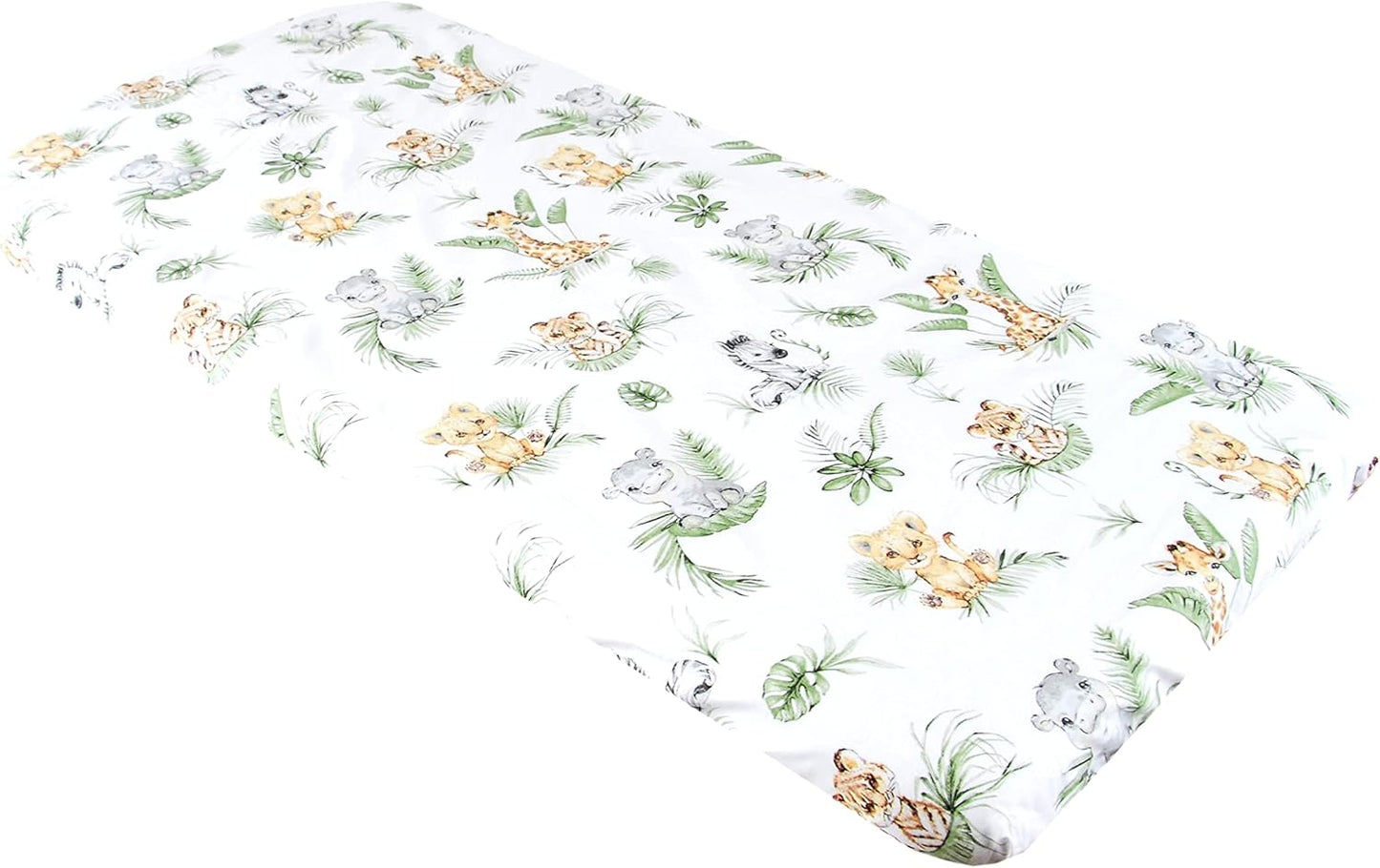 BABYLUX Spannbetttuch 60x120 / 70x140 cm Baby SPANNBETTLAKEN Kinderbett 124. Africa Tiere