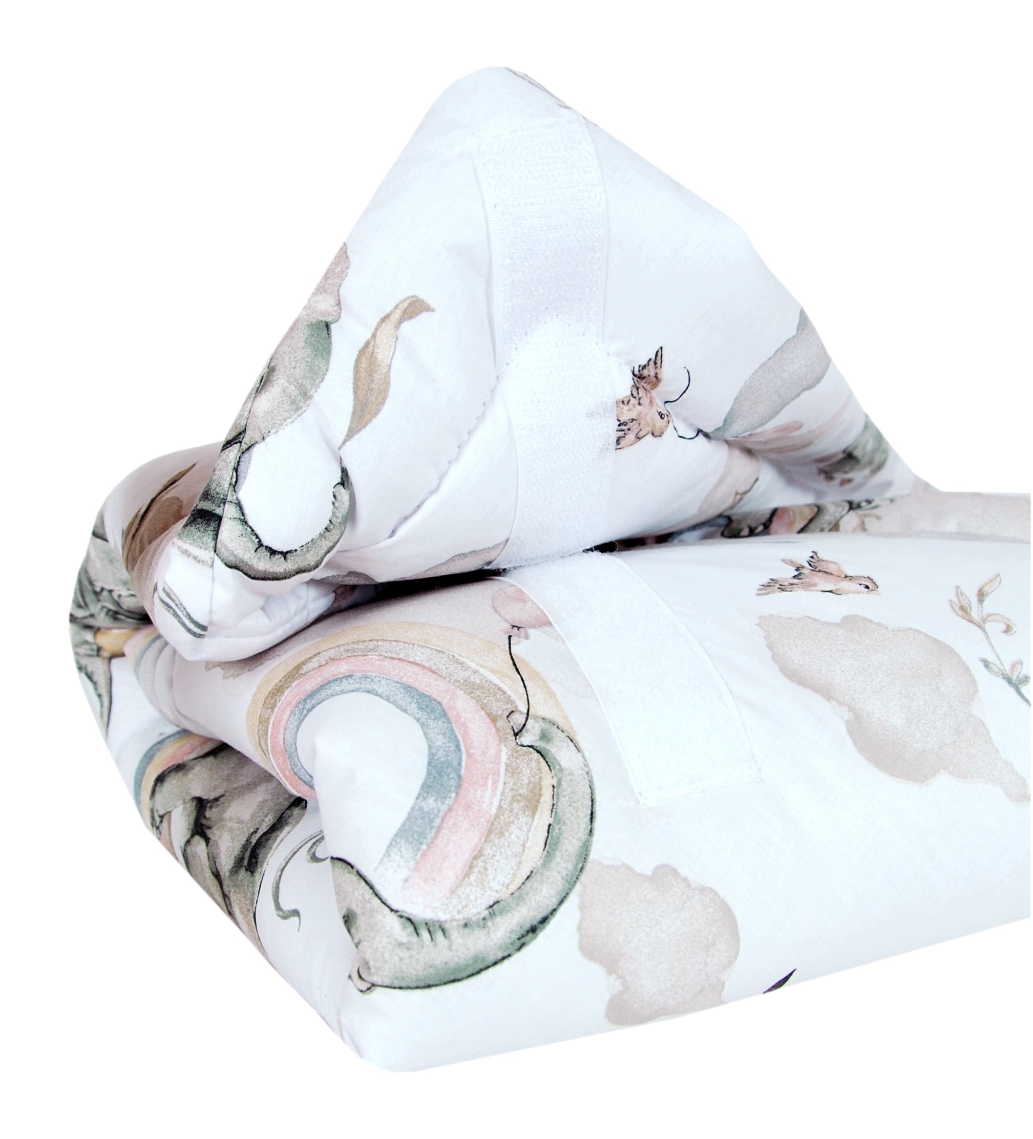 BABYLUX Einschlagdecke BABYHÖRNCHEN 75 x 75 cm Baby Neugeborene Erstaussttatung 127. Elefanten Beige