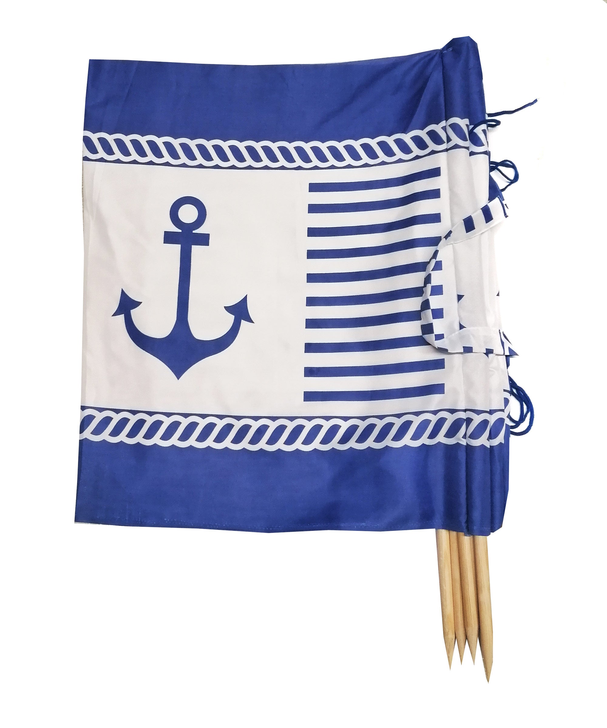 WINDSCHUTZ 8m für Strand Garten Meer SICHTSCHUTZ Camping Blickschutz 12. Anker - Blau