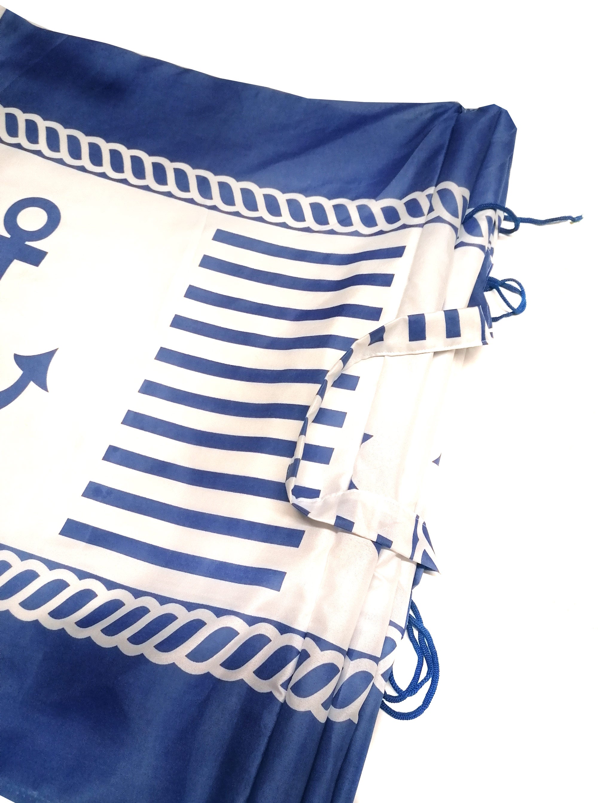 WINDSCHUTZ 8m für Strand Garten Meer SICHTSCHUTZ Camping Blickschutz 12. Anker - Blau