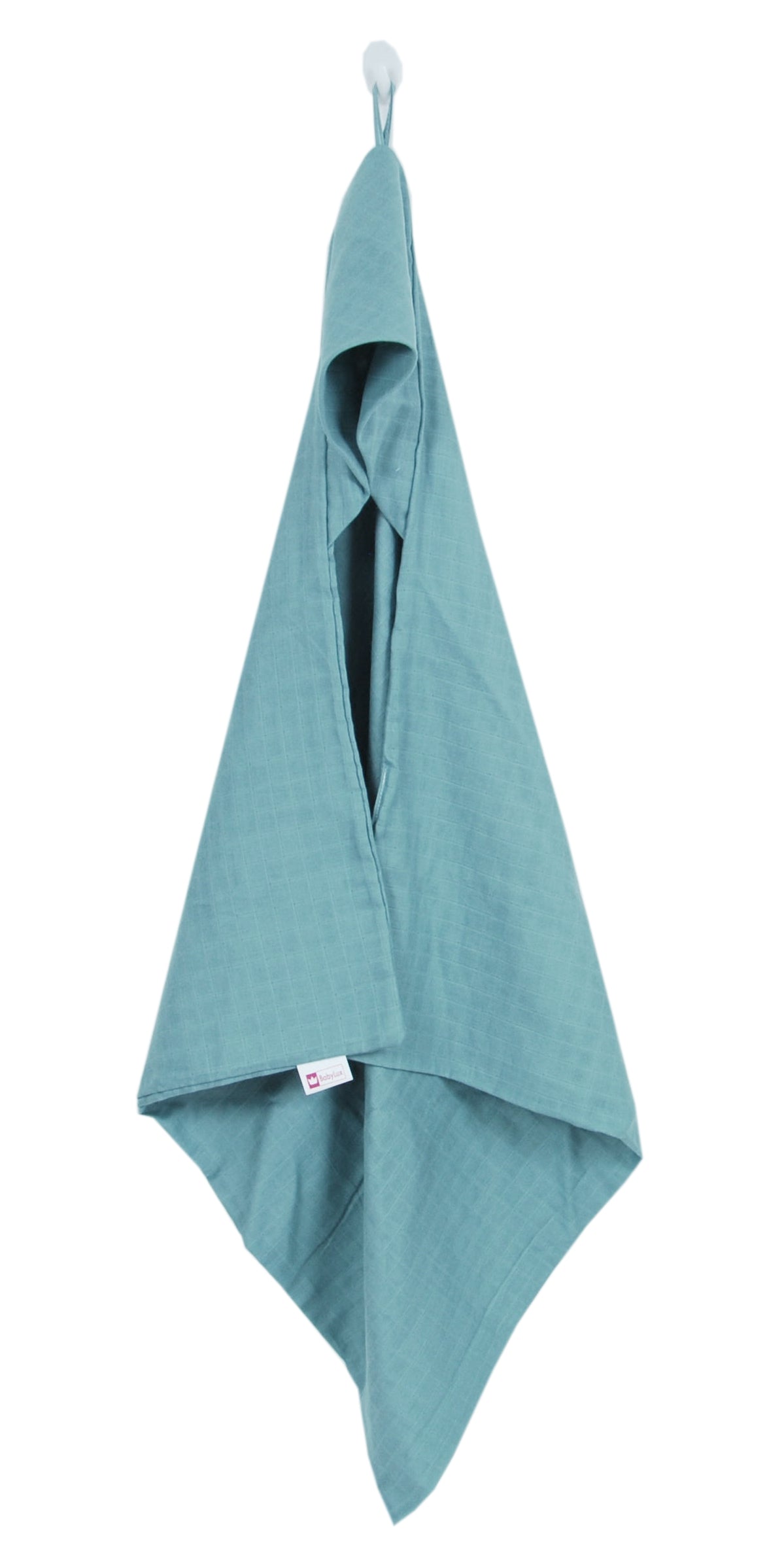 BabyLux Badetuch Badeabdeckung Handtuch Musselin Kind Kaputzenhandtuch 80x80cm OK126 Salbei
