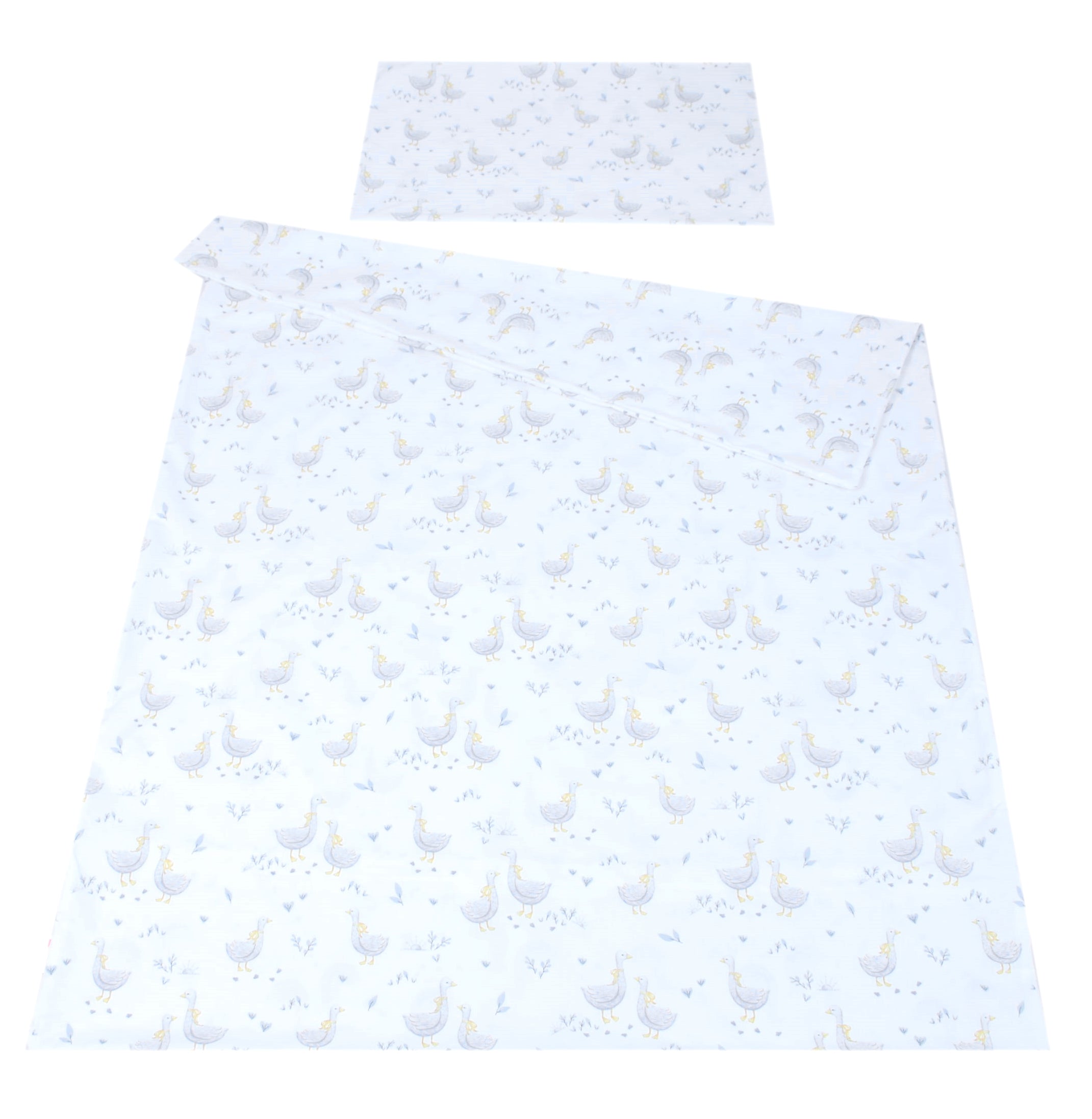 BABYLUX Kinderbettwäsche 2-teilig – Baumwolle, Reißverschluss, 90×120 / 100×135 cm 131. Gänse