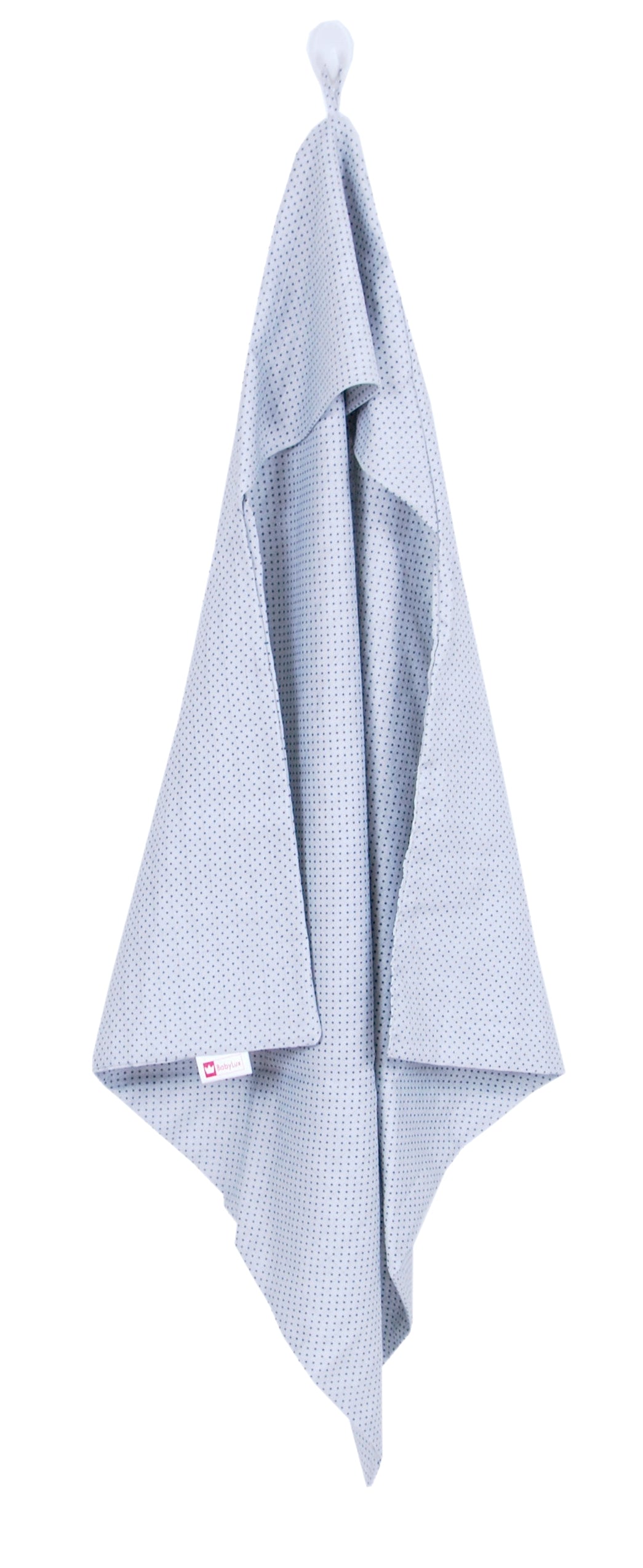 BabyLux Badetuch Badeabdeckung Handtuch Musselin Kind Kaputzenhandtuch 80x80cm OK131 Punkte Grau
