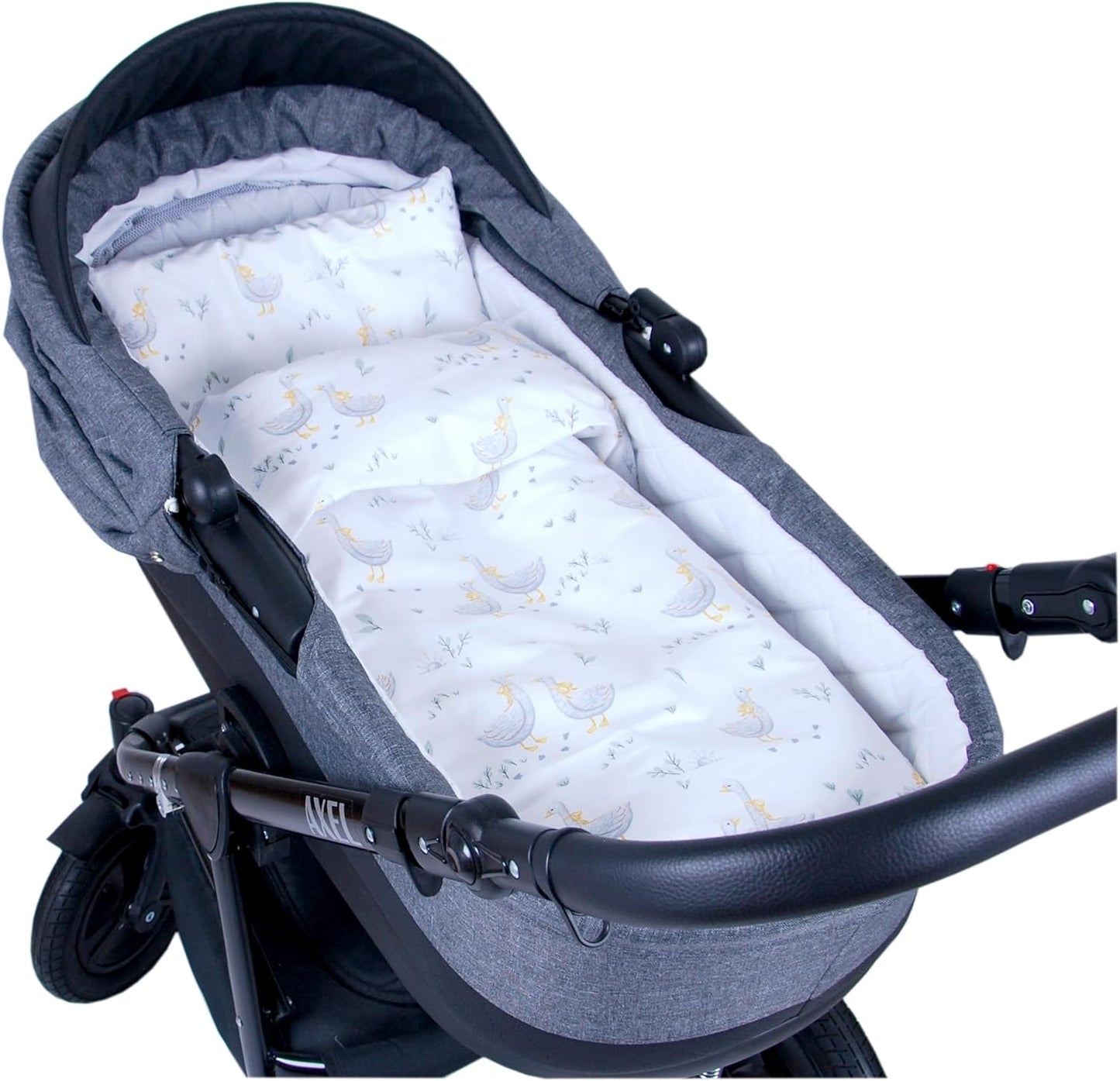 BABYLUX 2 tlg. Set Bezug für Kinderwagen Bettwäsche 60x78cm 131. Gänse