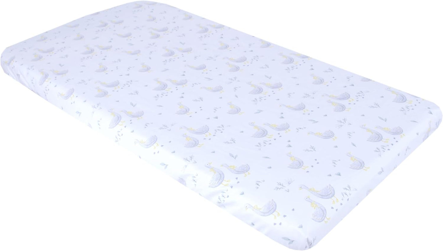 BABYLUX Spannbetttuch 60x120 / 70x140 cm Baby SPANNBETTLAKEN Kinderbett 131. Gänse