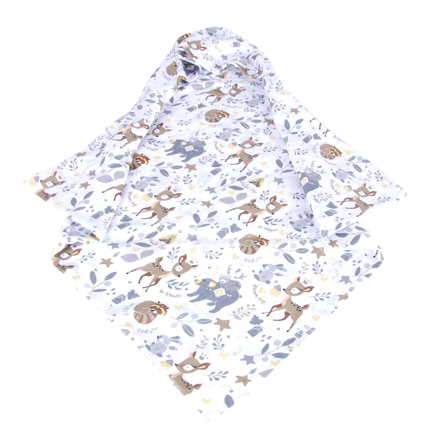 BabyLux Badetuch Badeabdeckung Handtuch Musselin Kind Kaputzenhandtuch 80x80cm OK133 Hirsch