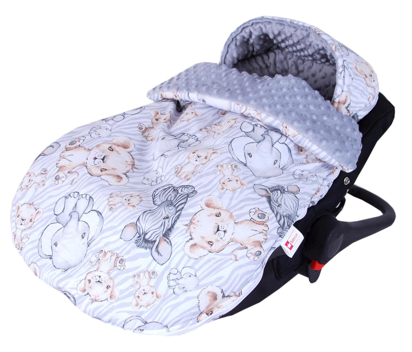 BabyLux Fußsack 90cm Minky Babyschale Kinderwagen 137. Savanne Träume