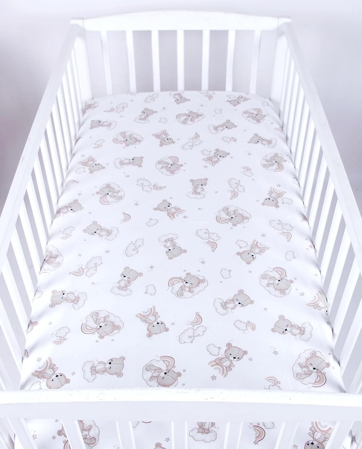 BABYLUX Spannbetttuch 60x120 / 70x140 cm Baby SPANNBETTLAKEN Kinderbett 138 - Bären