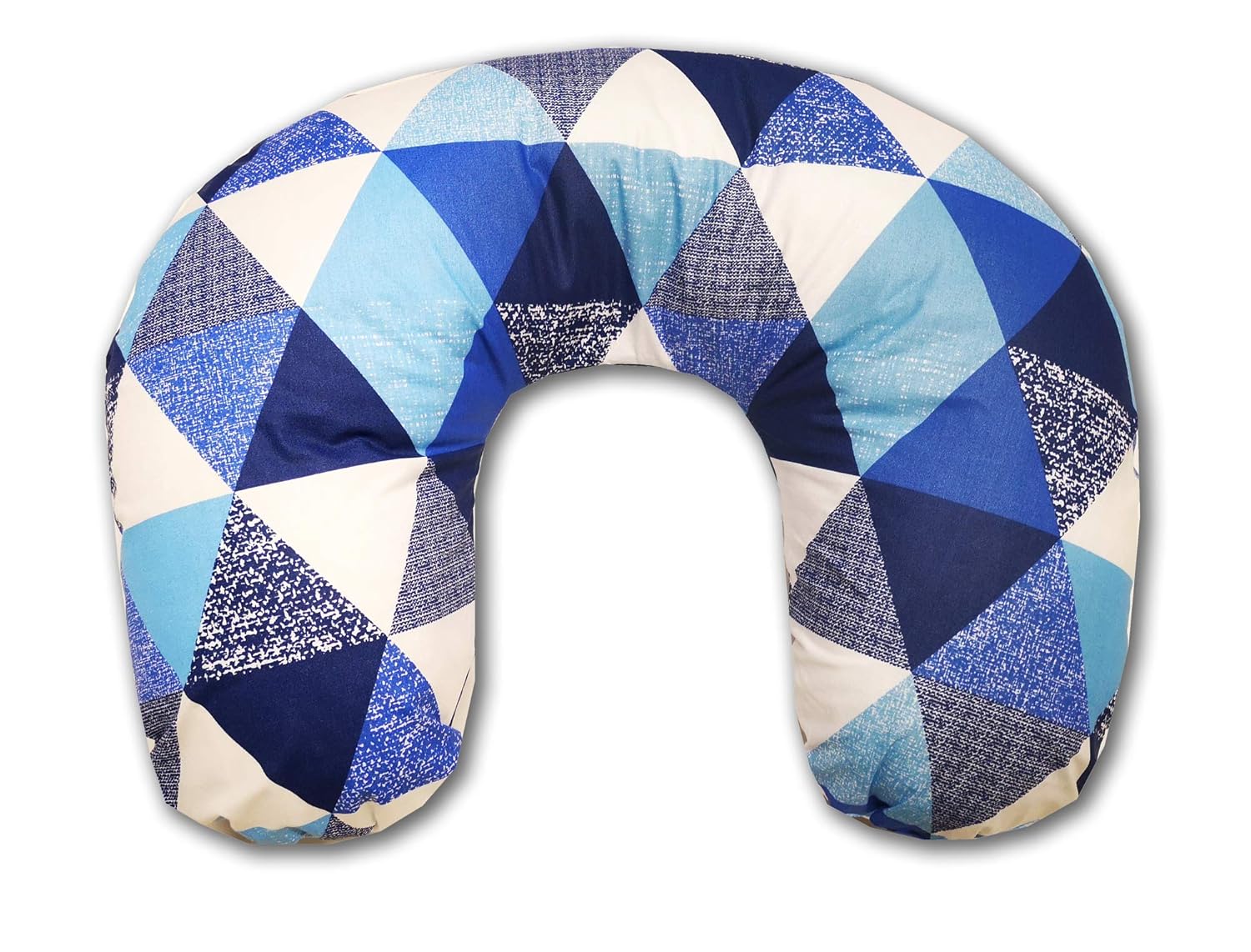 EMI&SAM Stillkissen Klein 60x50cm Stützkissen für Mutter und Baby 14. Dreieck Blau
