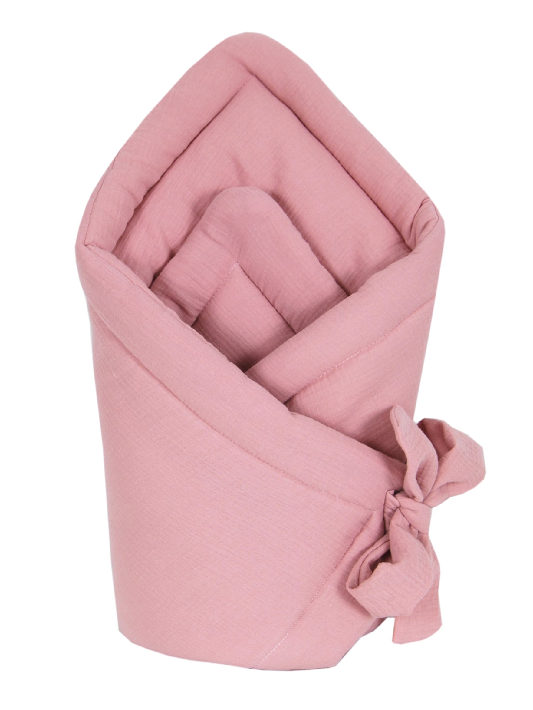 BABYLUX Einschlagdecke Musselin BABYHÖRNCHEN 75 x 75 cm Baby Neugeborene Rosa