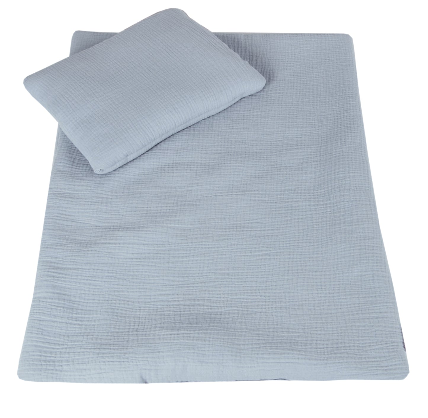 BabyLux Babydecke MUSSELIN Kinderwagen Decke 75x60cm Kuscheldecke Stubenwagen Grau