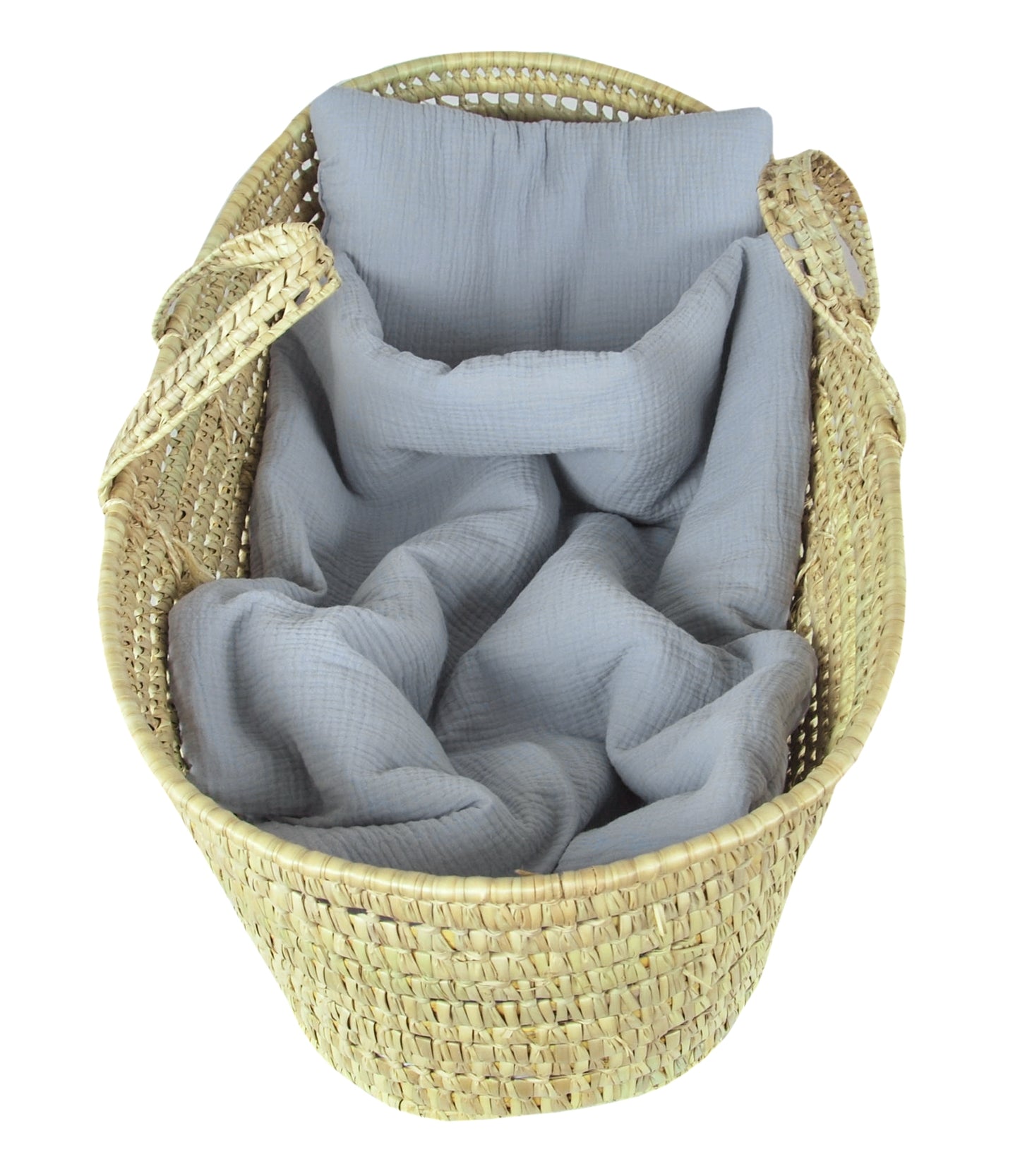 BabyLux Babydecke MUSSELIN Kinderwagen Decke 75x60cm Kuscheldecke Stubenwagen Grau