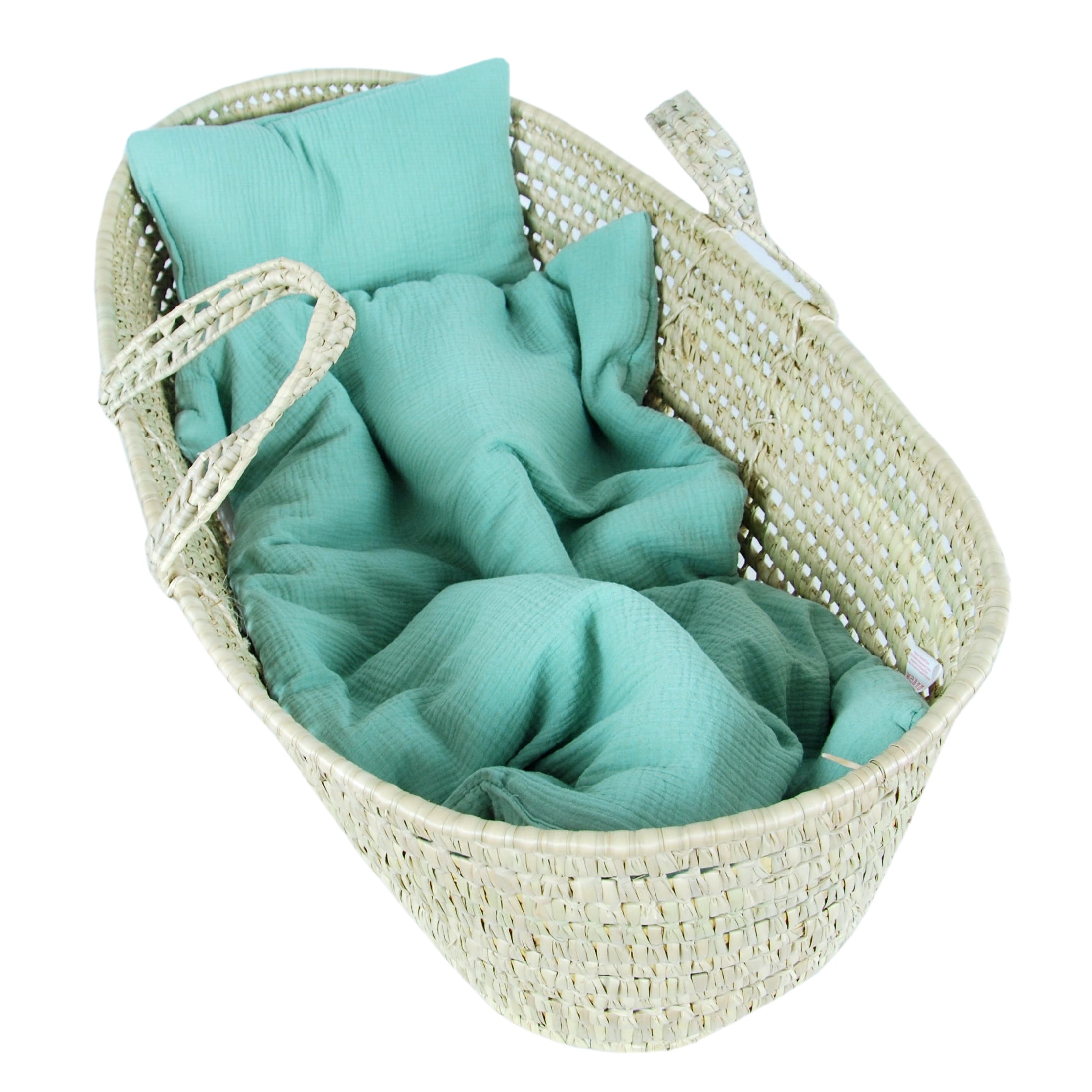 BabyLux Babydecke MUSSELIN Kinderwagen Decke 75x60cm Kuscheldecke Stubenwagen MPM Grün