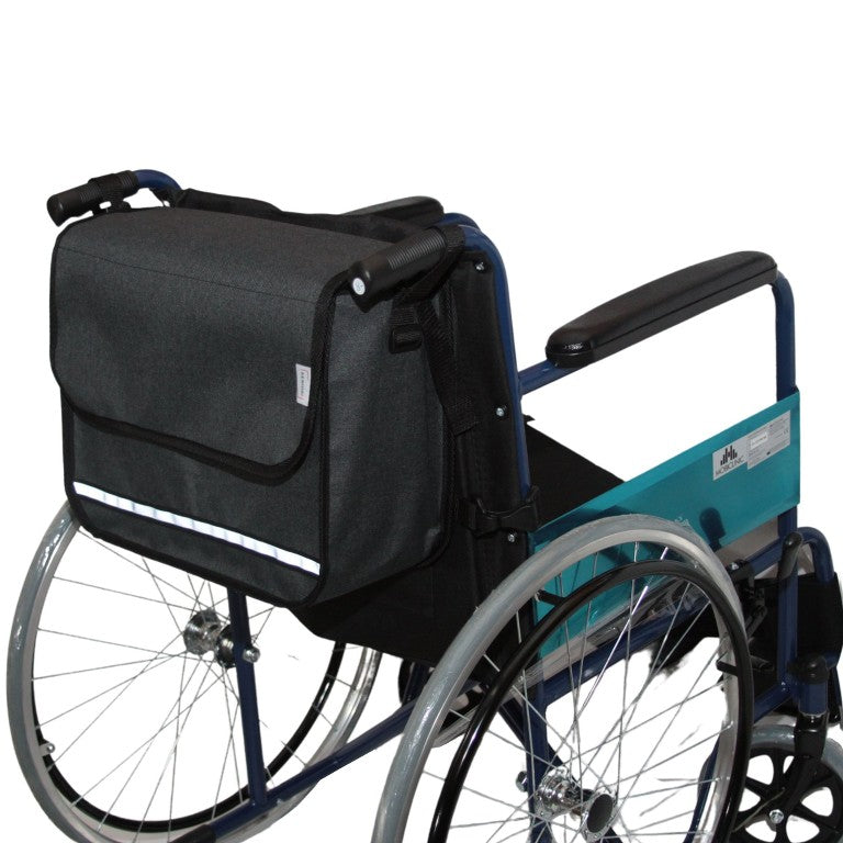 SENIORI Rollator / Rollstuhl Tasche Rollatortasche Rollstuhltasche 3F. Grau - Flex
