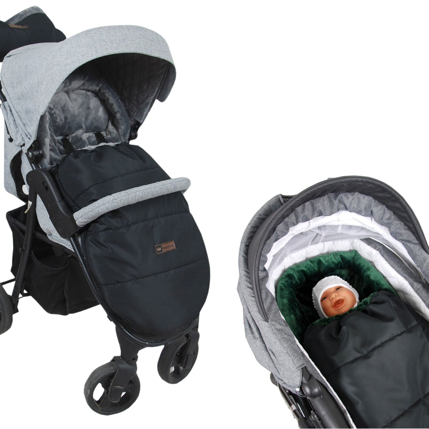 BABYLUX Fußsack Winterfußsack Kinderwagenfußsack Babyfußsack Kinderwagen "Cozy"