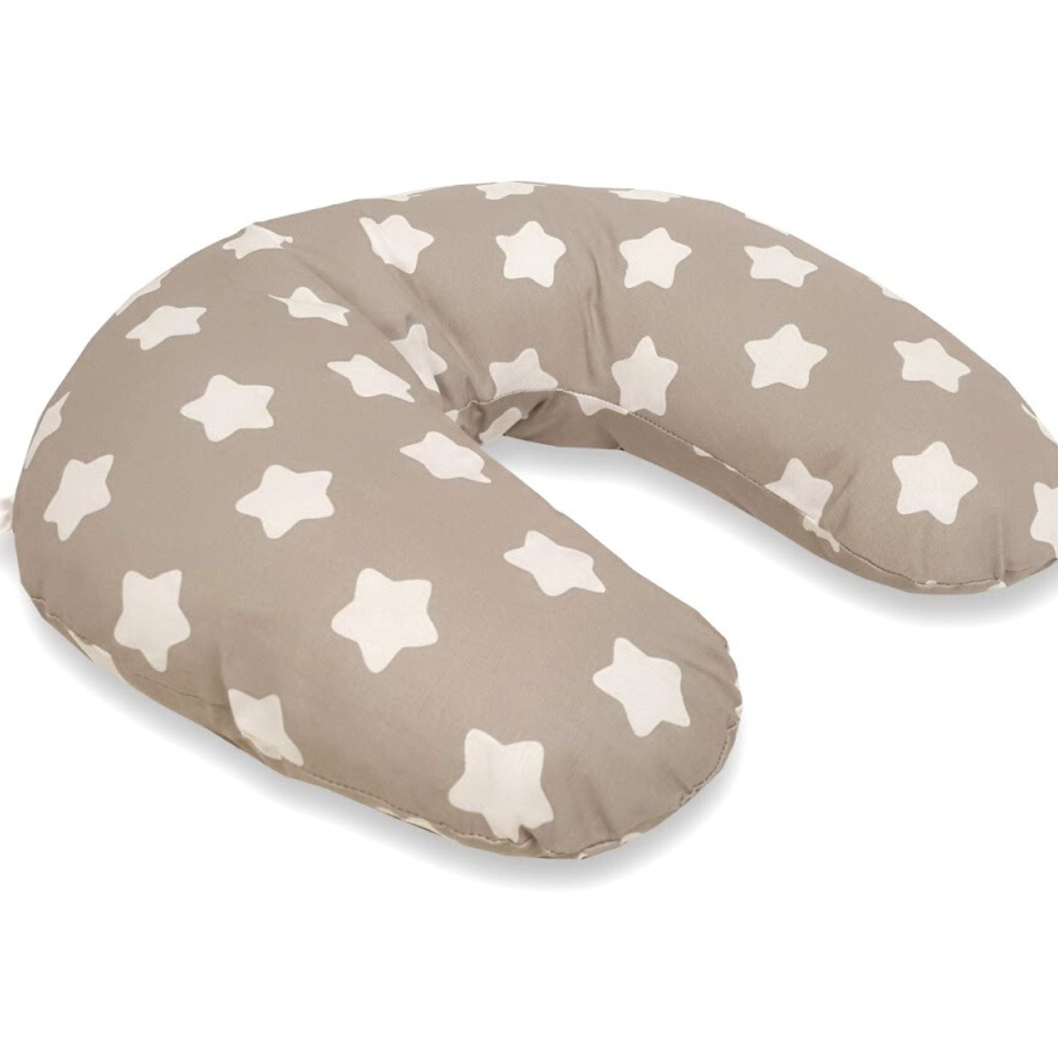 EMI&SAM Stillkissen Klein 60x50cm Stützkissen für Mutter und Baby 11. Sterne Weiß/Grau