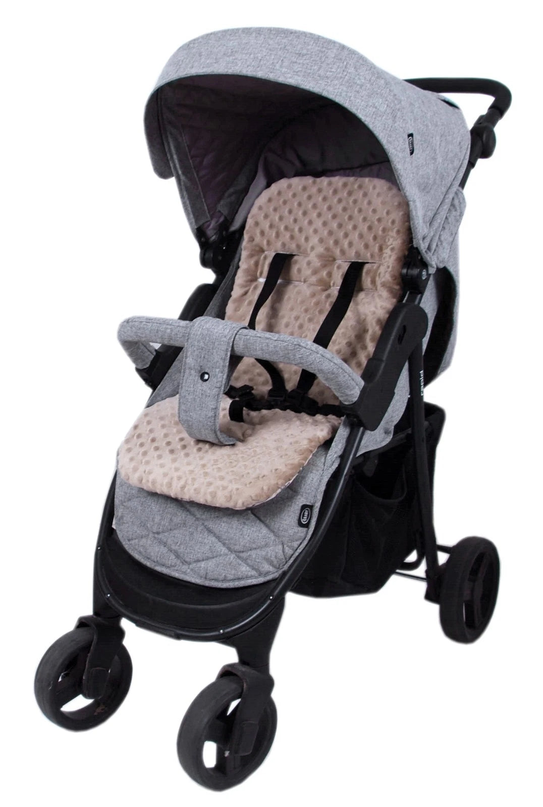 BabyLux Sitzauflage für Kinderwagen Buggy Sitzeinlage Kinderwagenauflage S167 Braun + Bär