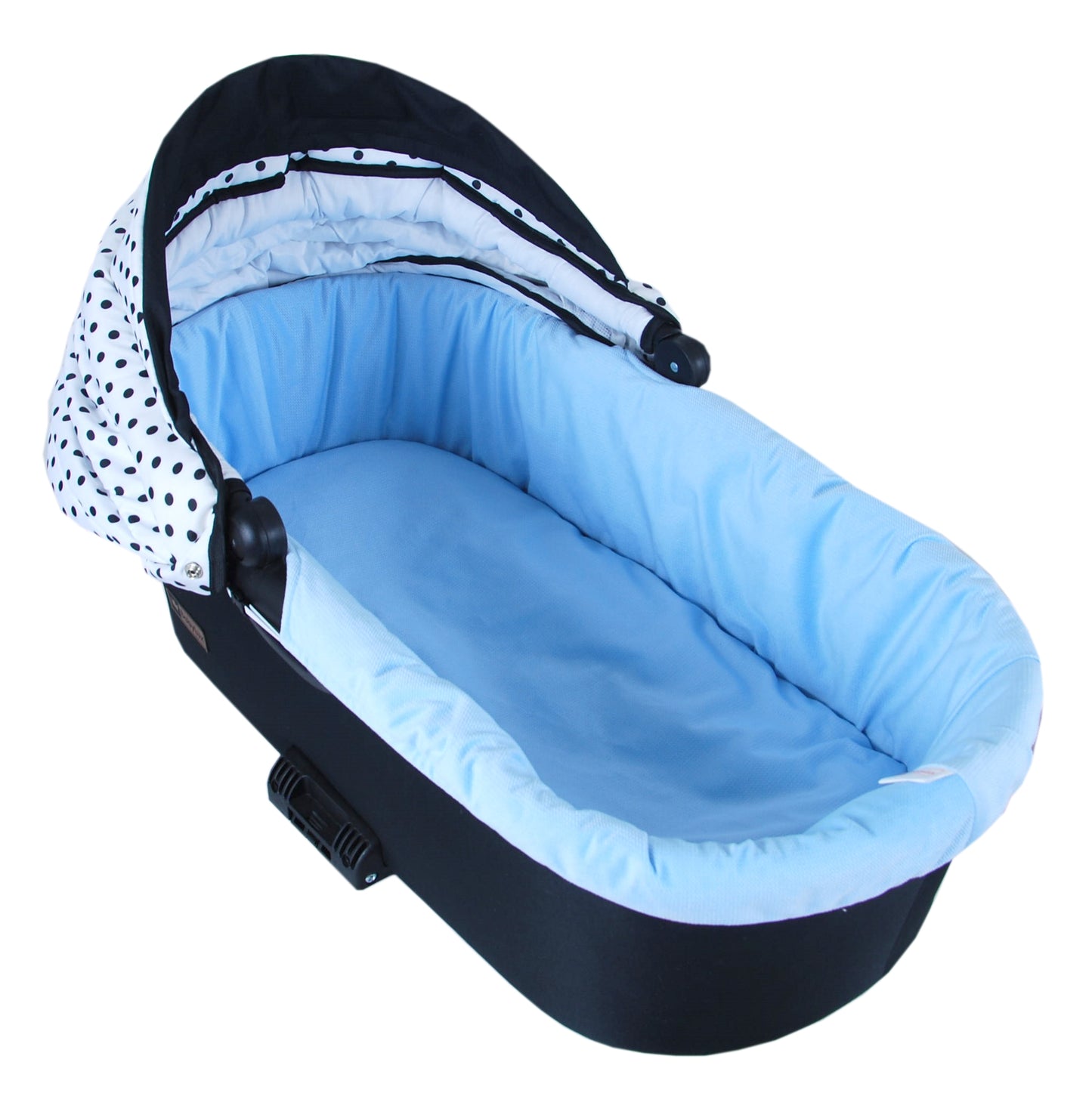 BABYLUX Nestchen für Kinderwagen BABYWANNE Matratze 2Tlg Set W102 Velvet Blau