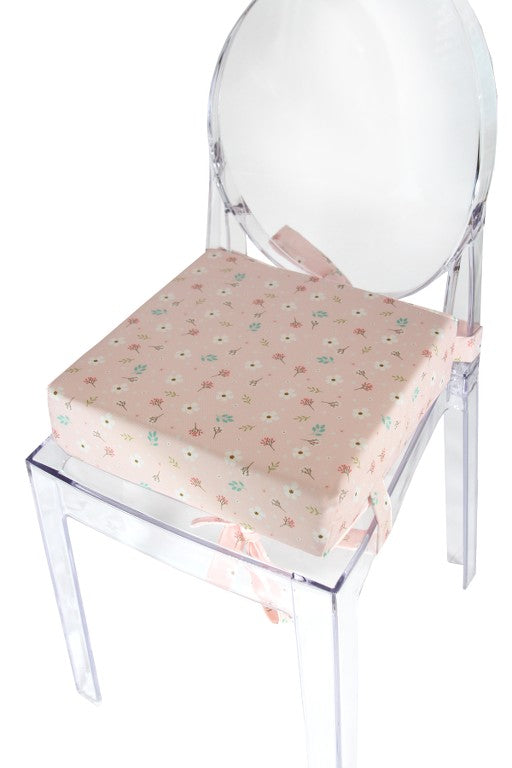 Emi&Sam SITZKISSEN Sitzerhöhung für Kinder Stuhlkissen Kinderstuhl 5. Blumen