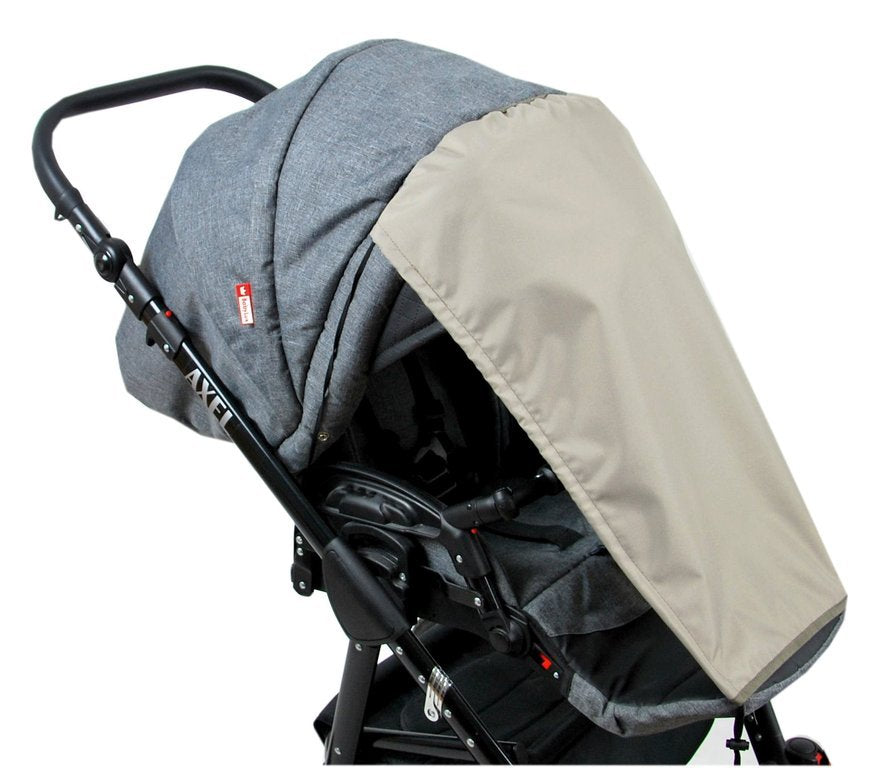 BABYLUX Sonnenschutz SONNENSEGEL für Kinderwagen UNI Buggy UV Schutz Khaki