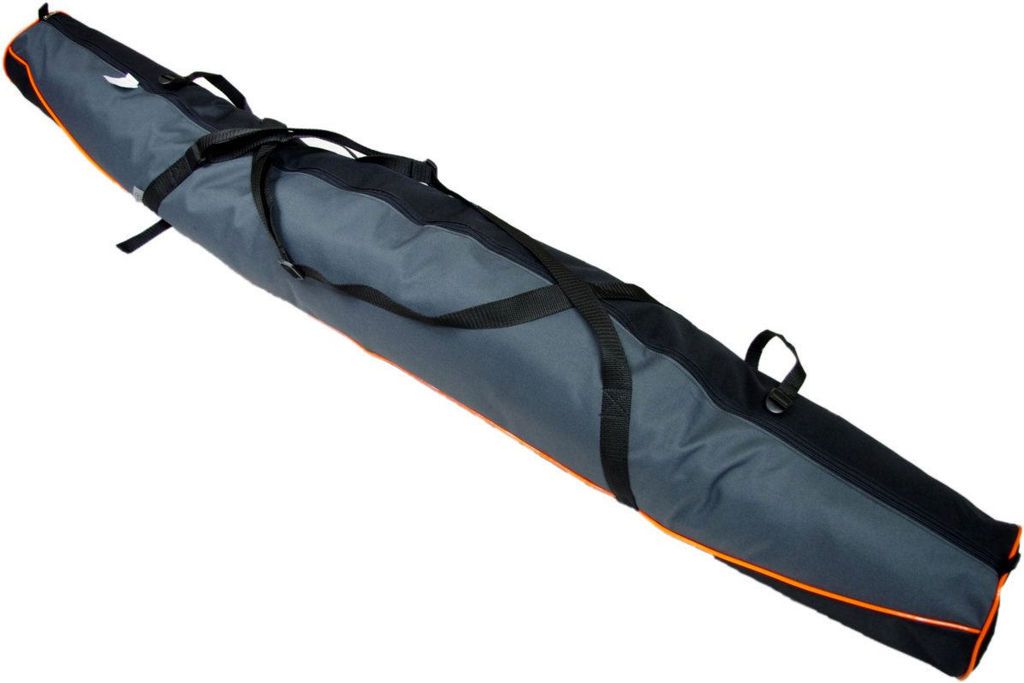 SKITASCHE Skisack 150 bis 190 cm Transporttasche Bag Ski und Stöcke GRAU