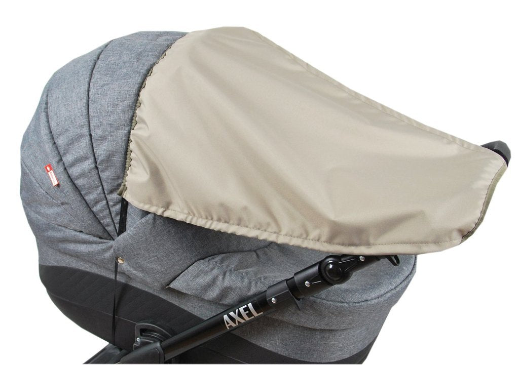 BABYLUX Sonnenschutz SONNENSEGEL für Kinderwagen UNI Buggy UV Schutz Khaki