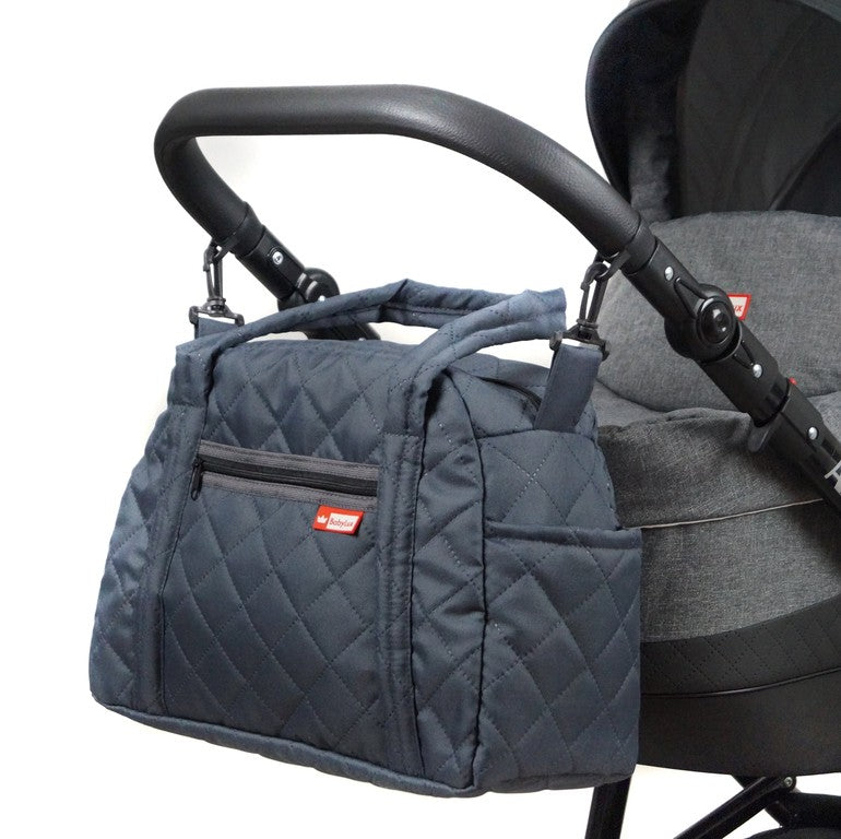 BabyLux Wickeltasche Kinderwagentasche Pflegetasche CandyPIK SCHWARZ