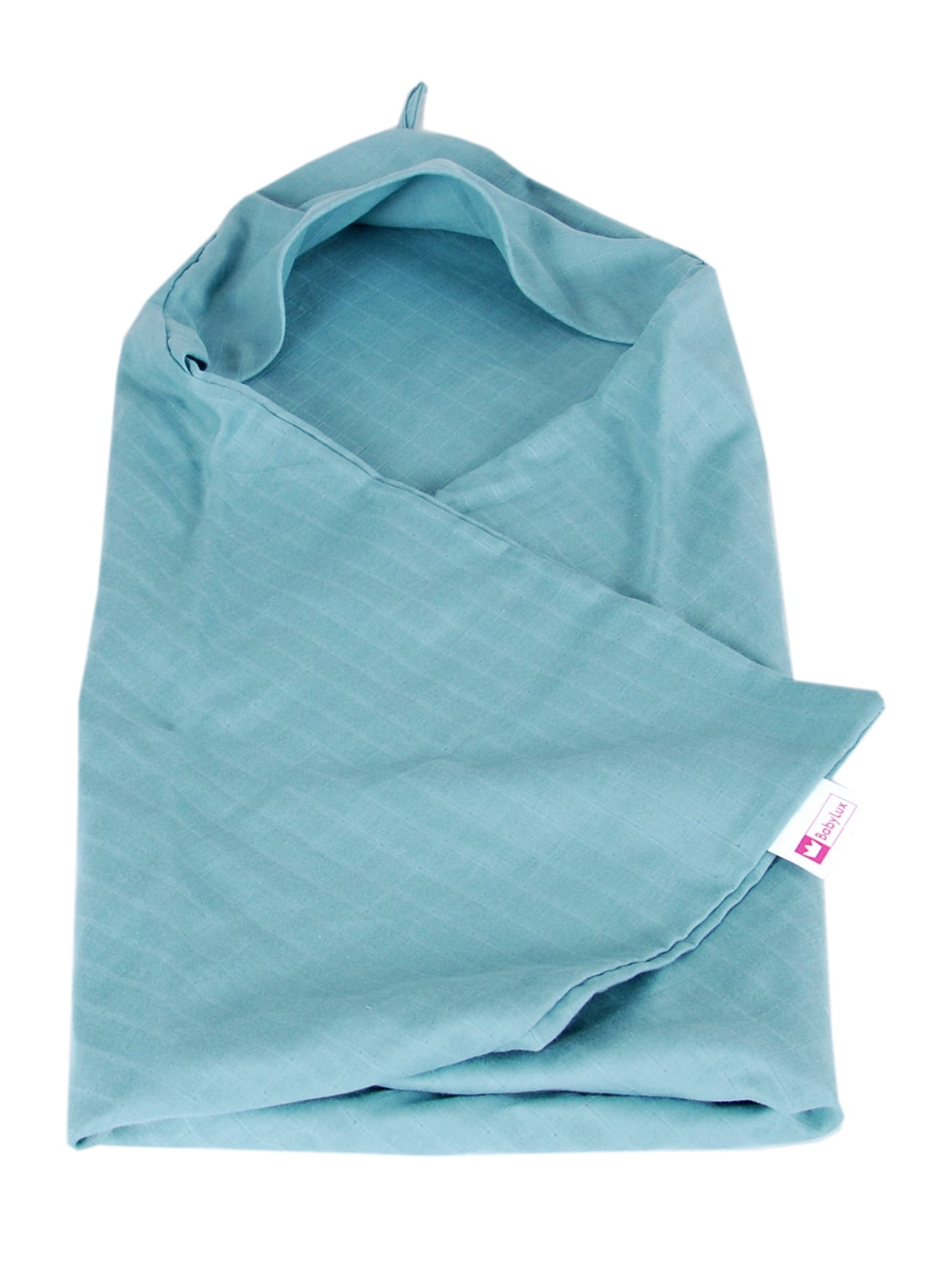 BabyLux Badetuch Badeabdeckung Handtuch Musselin Kind Kaputzenhandtuch 80x80cm OK126 Salbei
