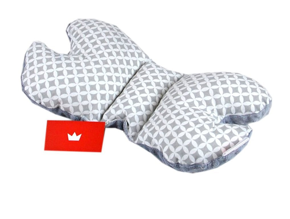 BABYLUX Kinderwagen 2 TLG SITZAUFLAGE Kissen 5. Grau + Maroko