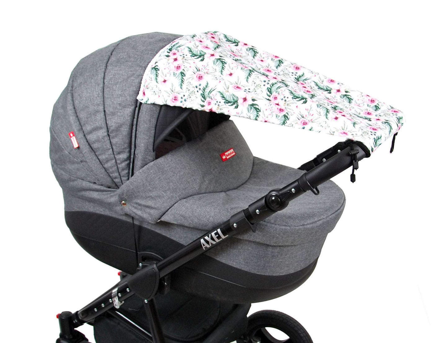 BABYLUX Sonnenschutz SONNENSEGEL für Kinderwagen Buggy UV Schutz 73. Blumen