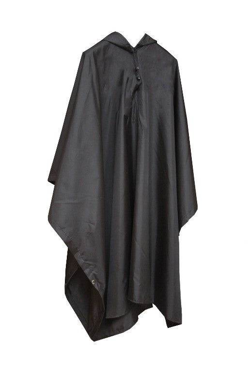 REGENPONCHO Regenschutz Regenjacke Regenmantel Regencape Nässeschutz Regen Jacke (Schwarz)