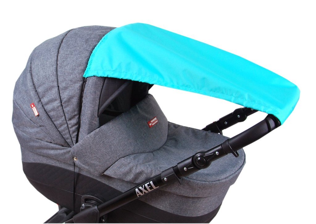 BABYLUX Sonnenschutz SONNENSEGEL für Kinderwagen UNI Buggy UV Schutz Minze