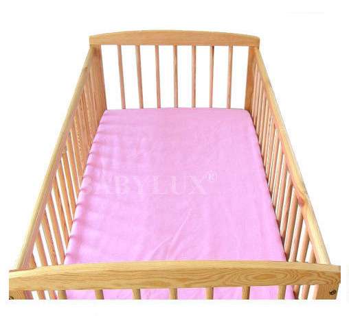 BABYLUX Spannbetttuch 60x120 / 70x140 cm Baby SPANNBETTLAKEN Kinderbett Rosa