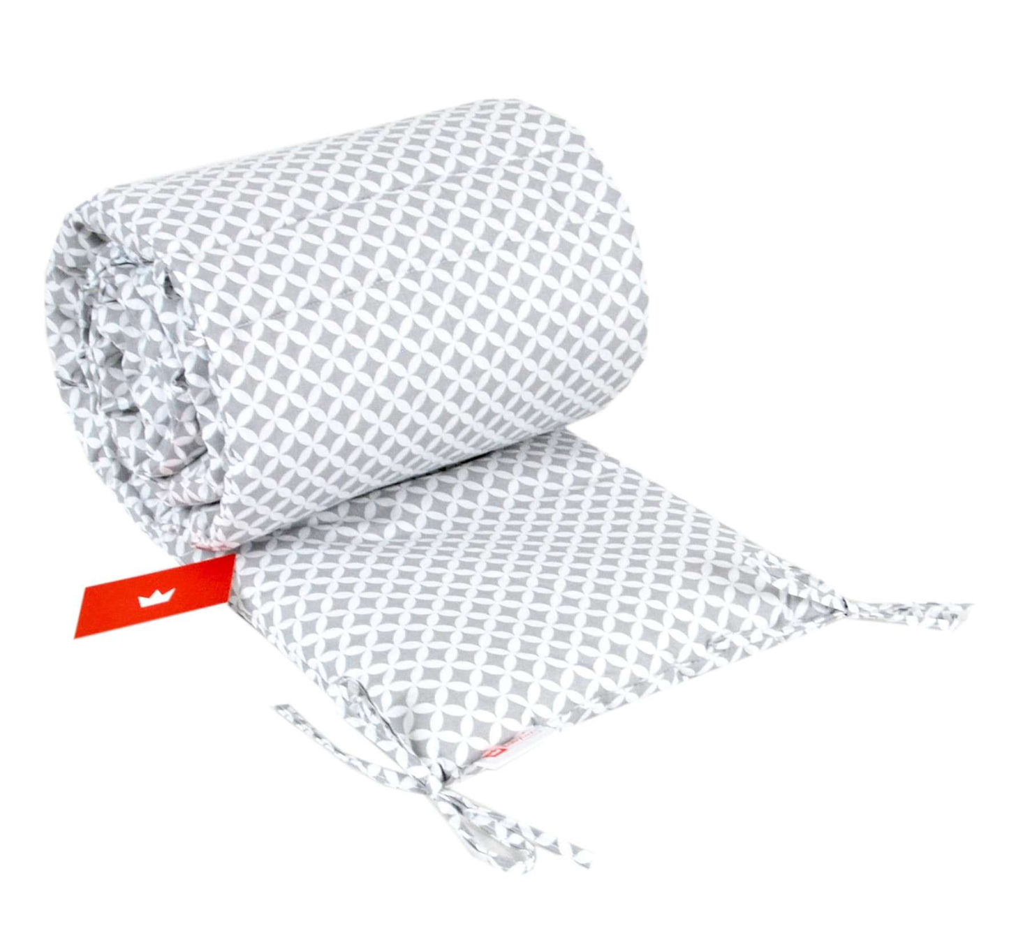 BABYLUX Bettumrandung NESTCHEN mit Kopfschutz 210 x 30 cm 106. Marokko Grau