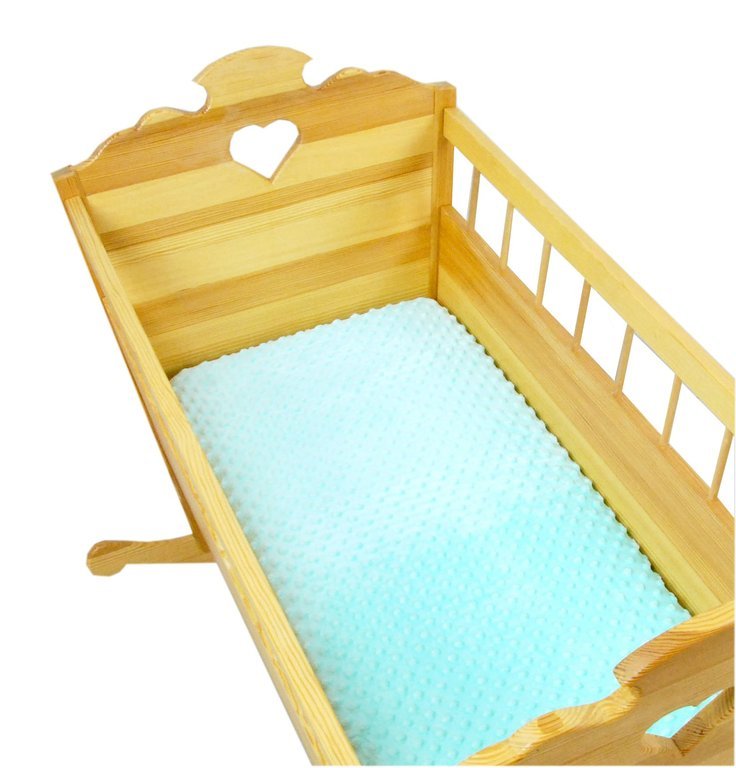 BABYLUX Spannbettlaken 40 x 90 x 10 Bettlaken Spannbetttuch Laken Minky Minze