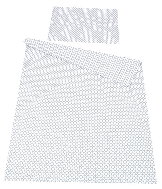 BABYLUX Kinderbettwäsche 2-teilig – Baumwolle, Reißverschluss, 90×120 / 100×135 cm 106. Marokko Grau