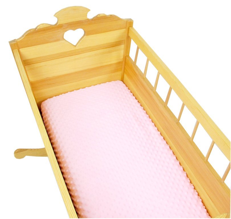 BABYLUX Spannbettlaken 40 x 90 x 10 Bettlaken Spannbetttuch Laken Minky Rosa