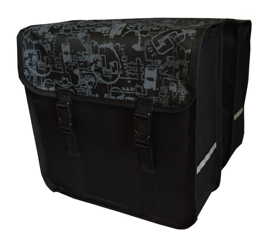 FAHRRADTASCHE ab 26 Zoll Satteltasche Gepäckträgetasche Doppelt 16. Duo - Letter