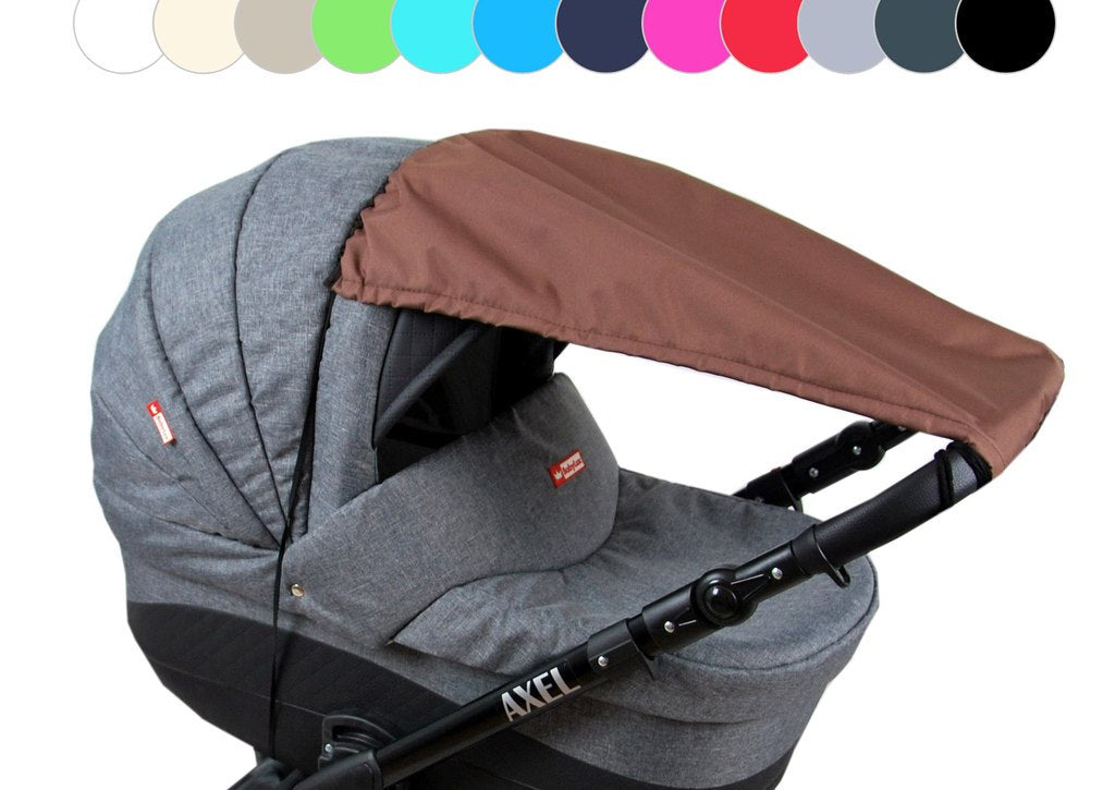 BABYLUX Sonnenschutz SONNENSEGEL für Kinderwagen Buggy UV Schutz Braun