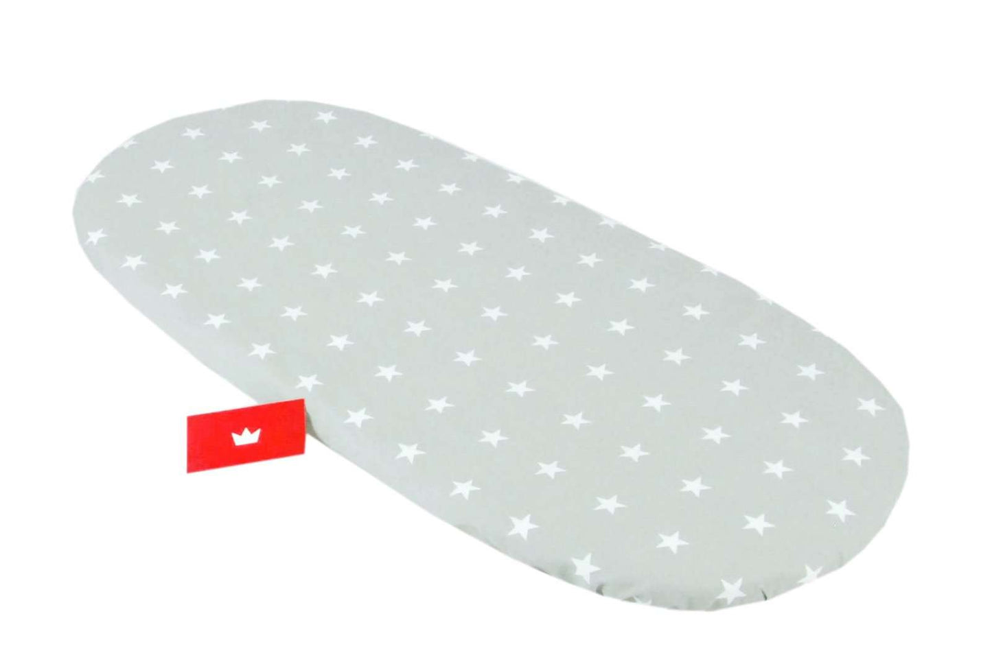 BABYLUX Spannbettlaken für Kinderwagen Spannbetttuch Bettlaken 91. Sterne Grau