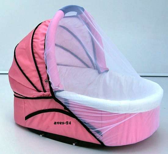 BABYLUX Moskitonetz Fliegennetz Weiß für Kinderwagen Insektenschutz Z1