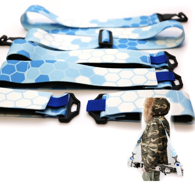 Ski Snowboard TRAGEGURT Schultergurt Erwachsene Kinder Zubehör 1. Blau