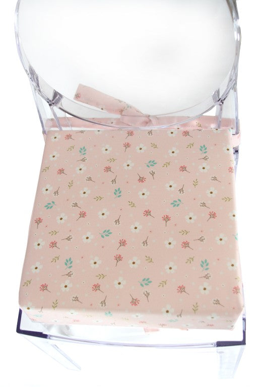Emi&Sam SITZKISSEN Sitzerhöhung für Kinder Stuhlkissen Kinderstuhl 5. Blumen