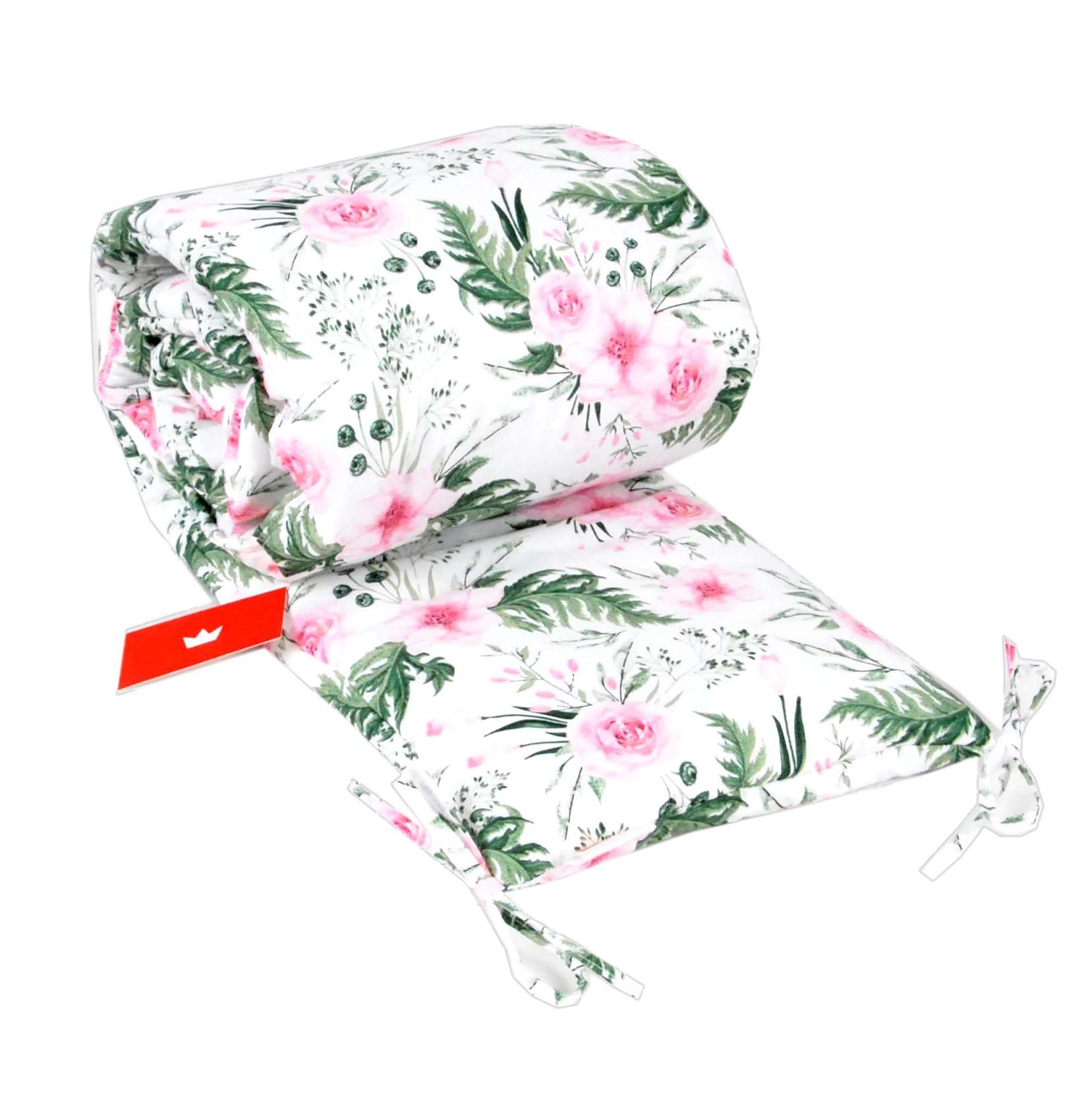 BABYLUX Bettumrandung NESTCHEN mit Kopfschutz 210 x 30 cm 110. Wilde Blüten