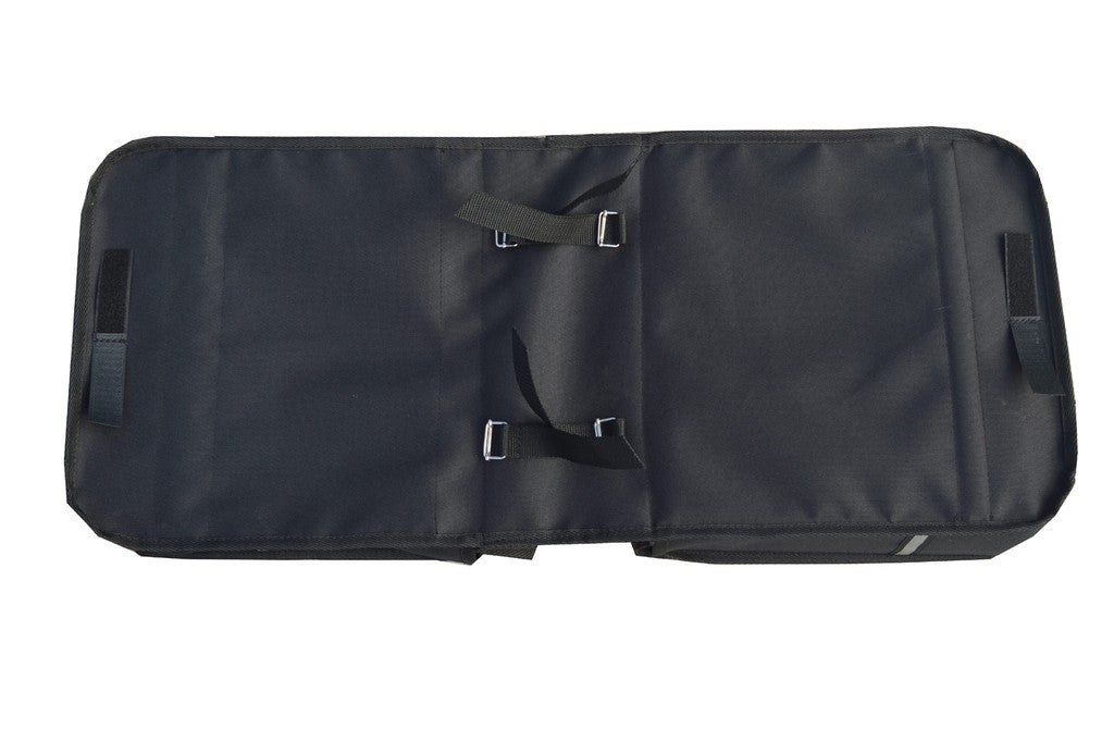 FAHRRADTASCHE ab 26 Zoll Satteltasche Gepäckträgetasche Doppelt 17. Duo - Schwar