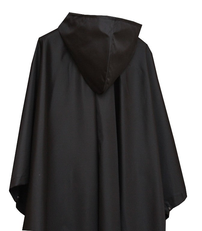 REGENPONCHO Regenschutz Regenjacke Regenmantel Regencape Nässeschutz Regen Jacke (Schwarz)