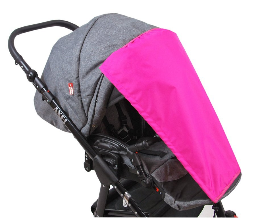 BABYLUX Sonnenschutz SONNENSEGEL für Kinderwagen UNI Buggy UV Schutz Amarant