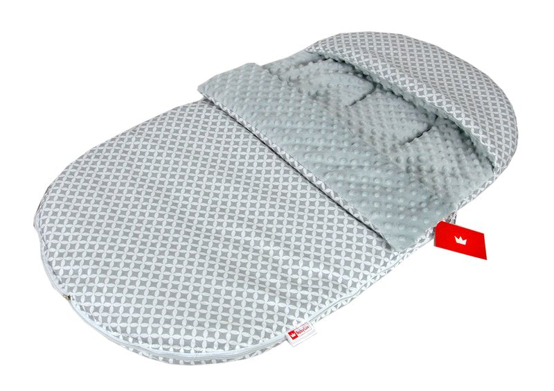 BabyLux Fußsack SOMMERFUßSACK 90cm Minky Babyschale Kinderwagen 5. Grau + Maroko
