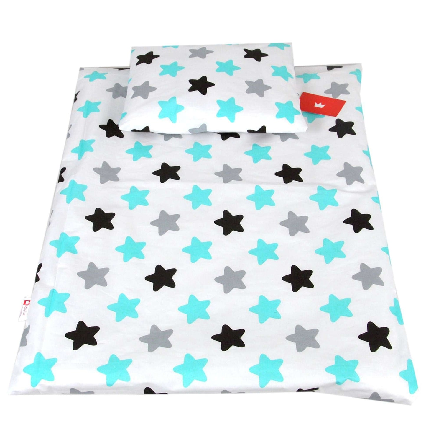 BABYLUX 2 tlg. Set Bezug für Kinderwagen Bettwäsche 60x78cm 98. Sterne